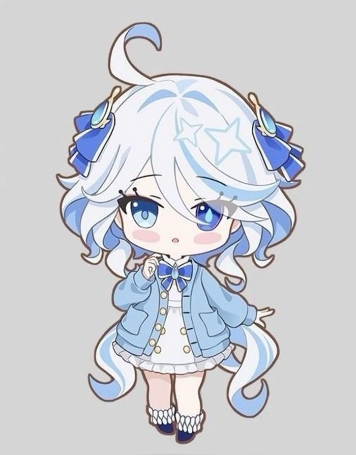 hình nền Furina Chibi cute