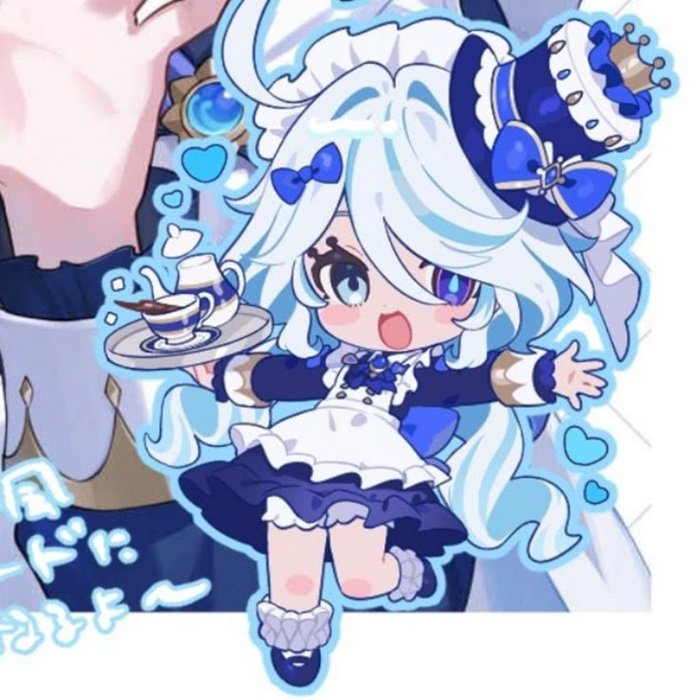hình nền Furina Chibi dễ thương