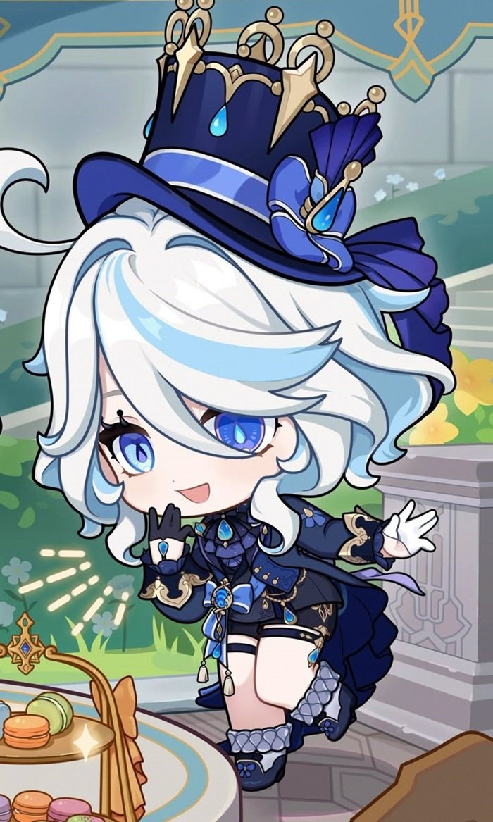 hình nền Furina Chibi nhí nhảnh