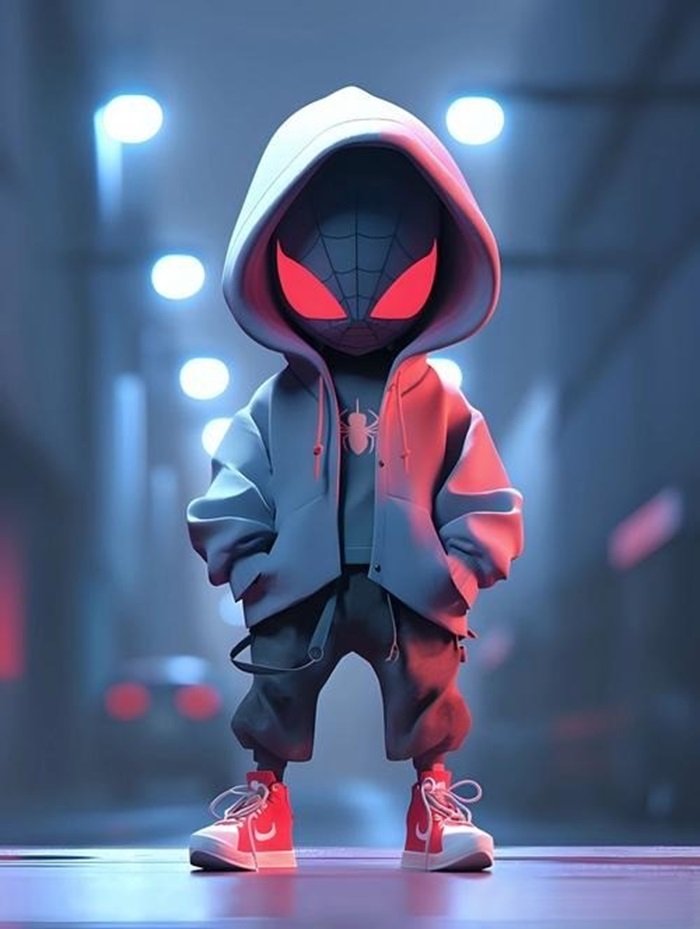 hình nền Spider Man chibi cực ngầu