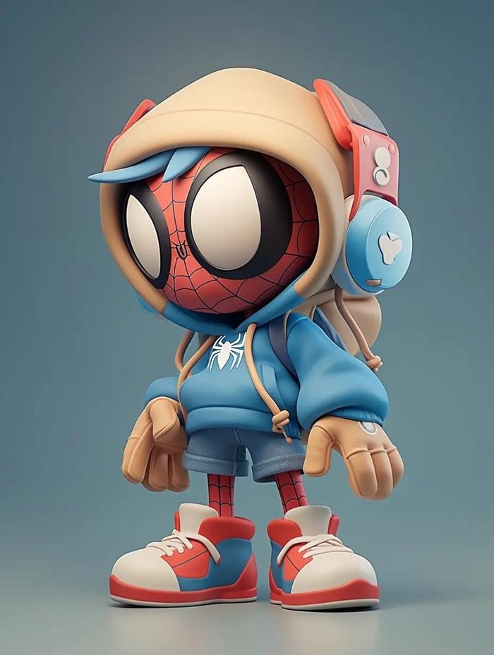 hình nền Spider Man chibi dễ thương