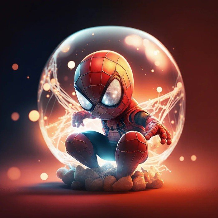 hình nền Spider Man chibi đẹp nhất thế giới