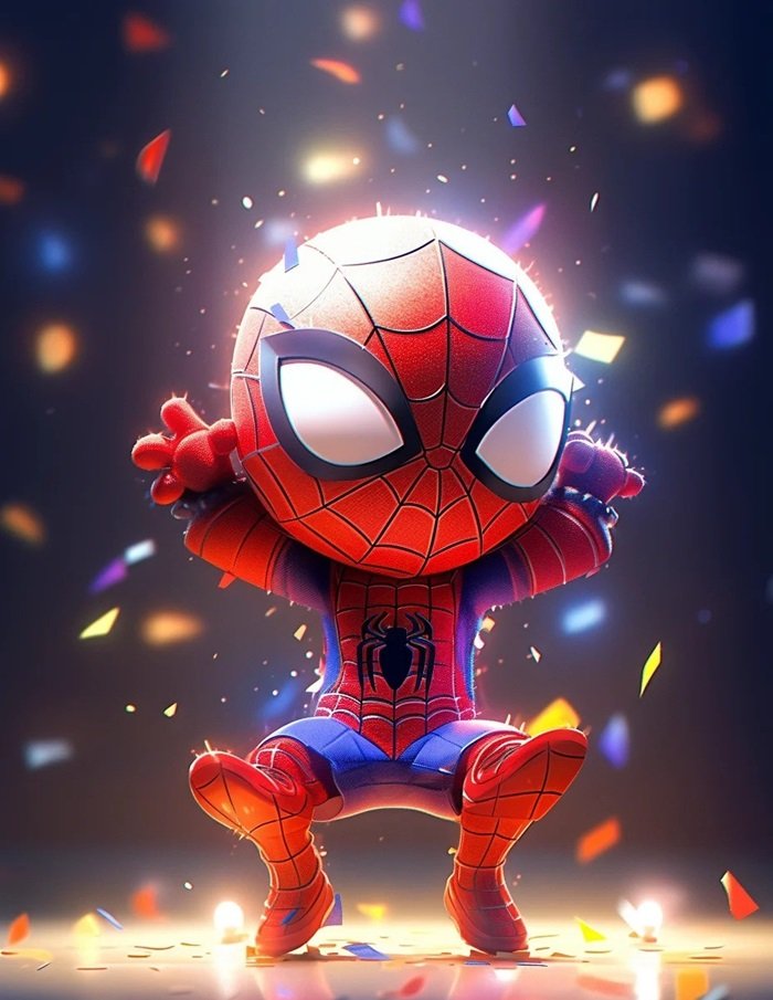 hình nền Spider Man chibi full HD