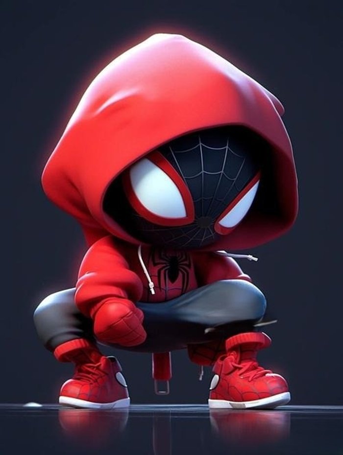 hình nền Spider Man chibi ngầu