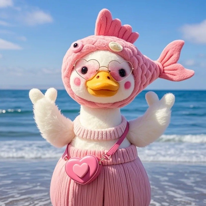 hình nền con vịt chibi cosplay