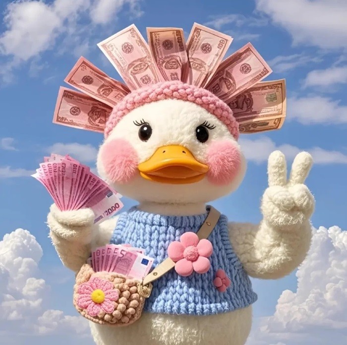 hình nền con vịt chibi đại gia