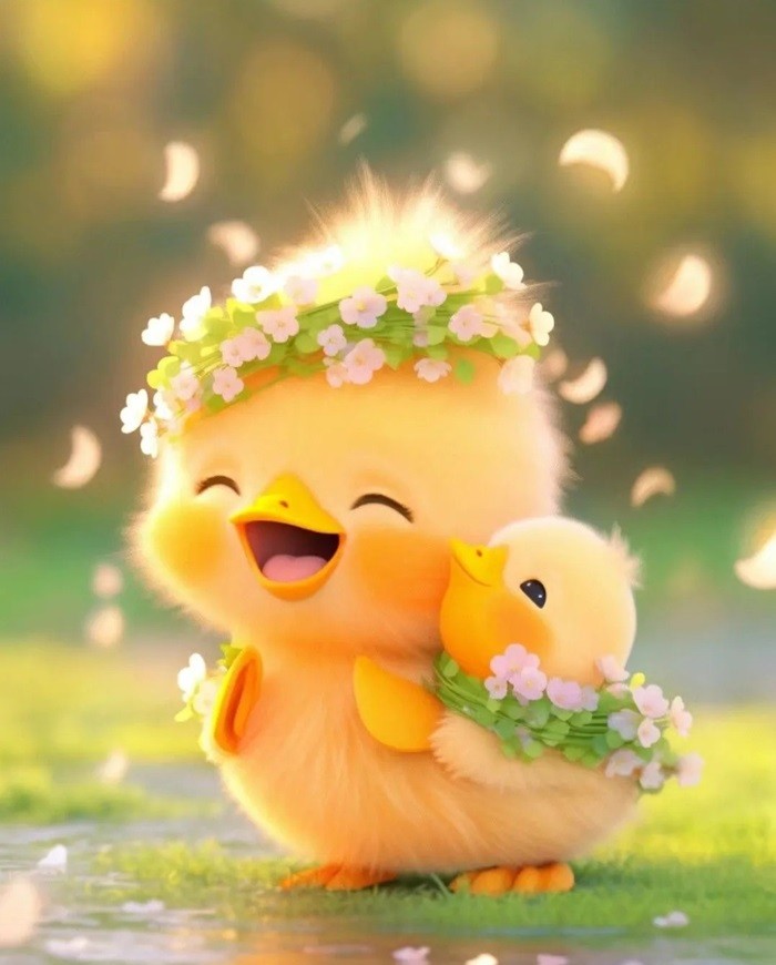 hình nền con vịt chibi đáng yêu nhất