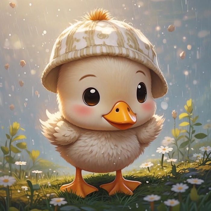 hình nền con vịt chibi đẹp
