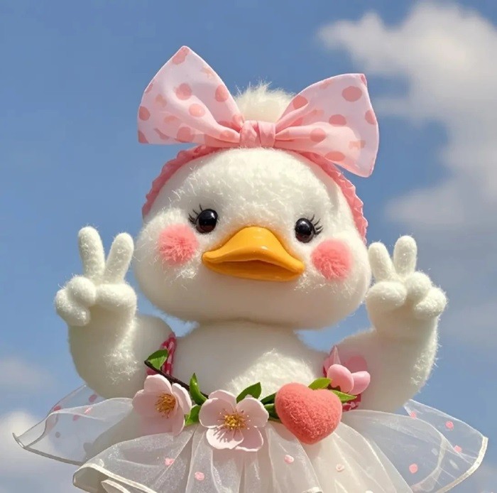 hình nền con vịt chibi tiểu công chúa