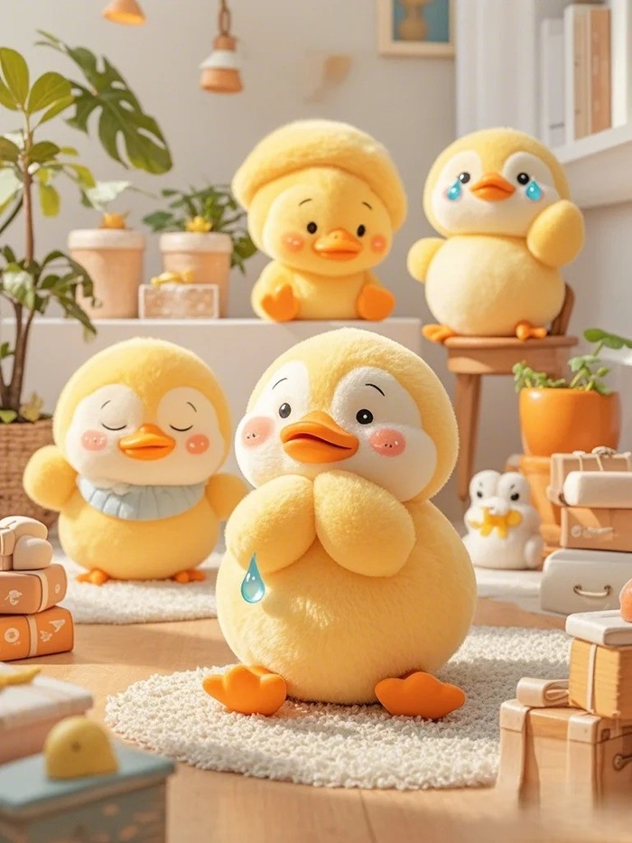 hình nền con vịt chibi