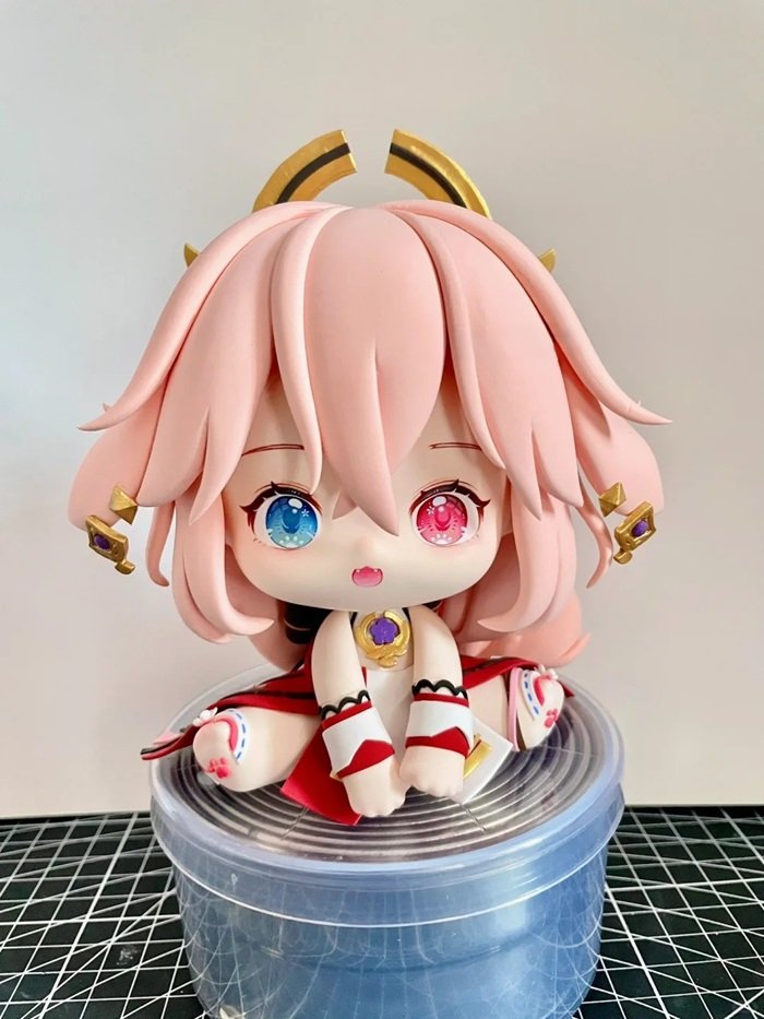 hình nền yea miko chibi 3D cực đáng yêu