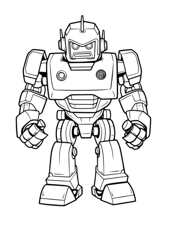 hình robot tô màu sinh động
