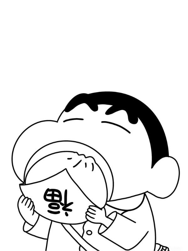 hình shin cậu bé bút chì tô màu sinh động