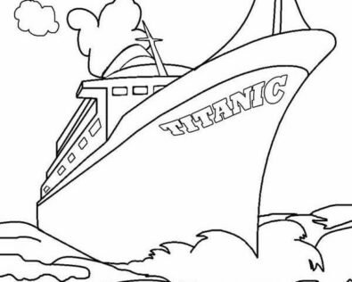 Tổng hợp bộ tranh tô màu Tàu Titanic huyền thoại cho bé
