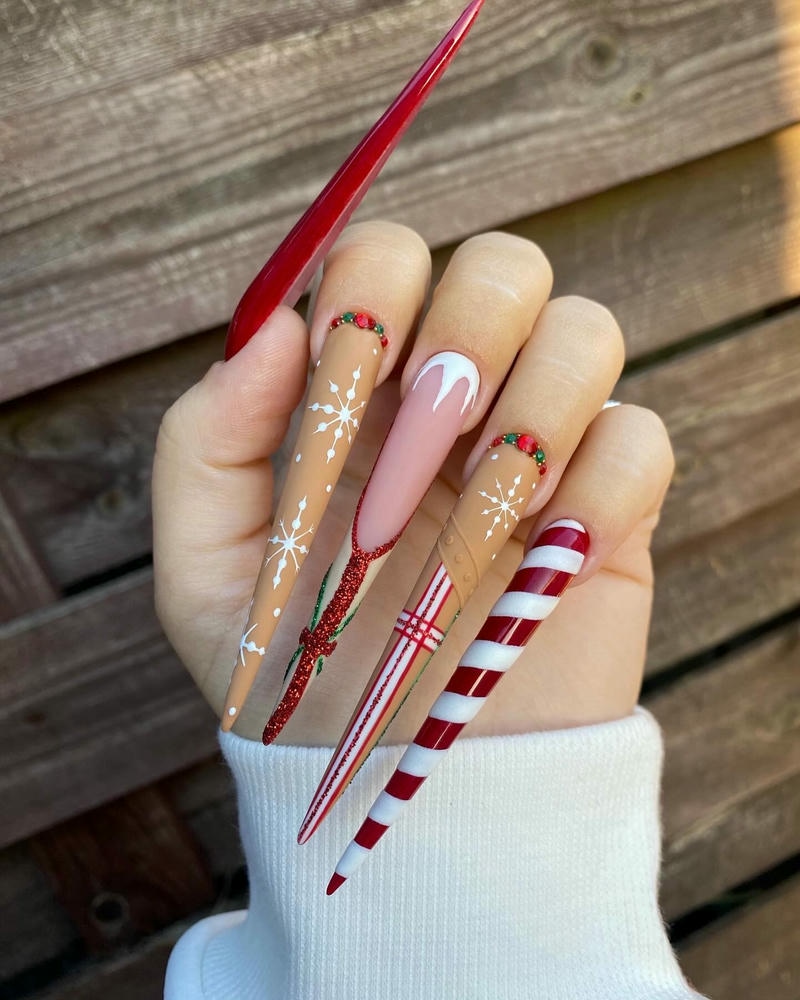 mẫu nail noel