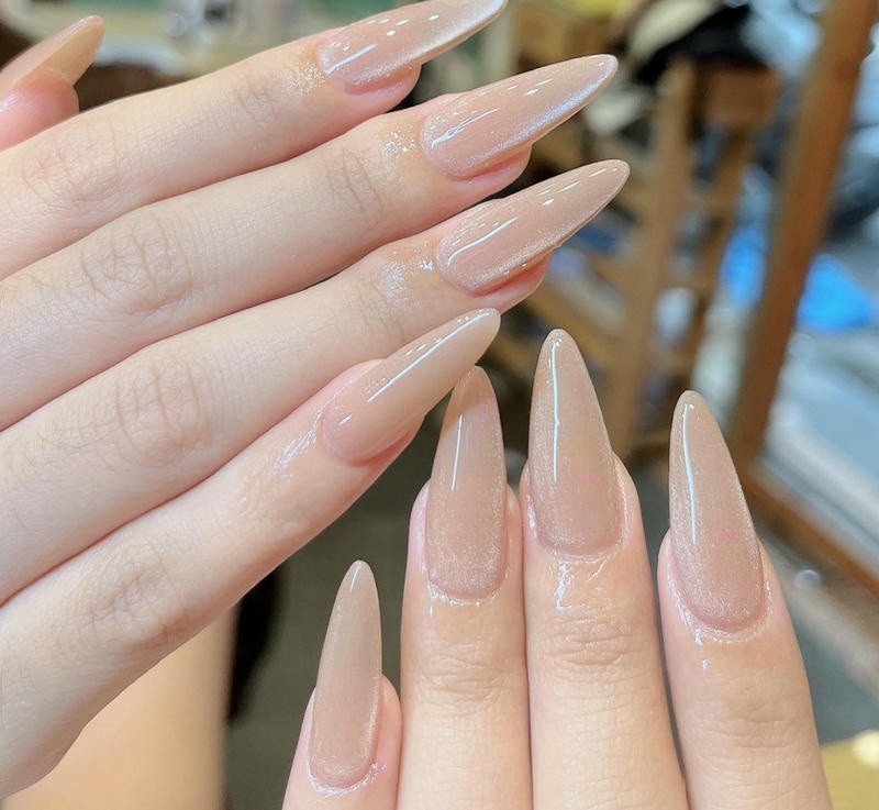 mẫu nail sơn trơn