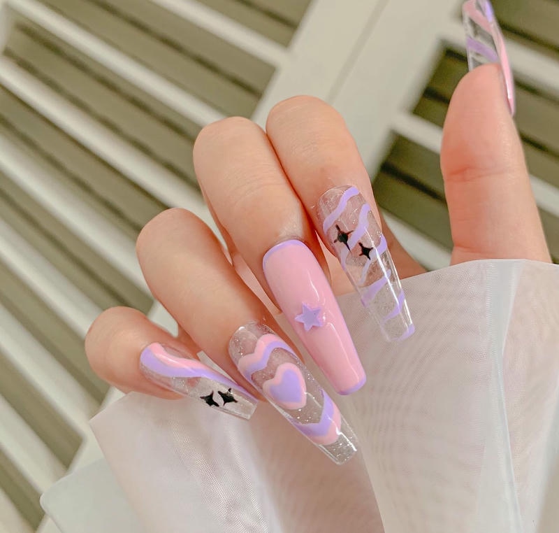 mẫu nail tiểu thư