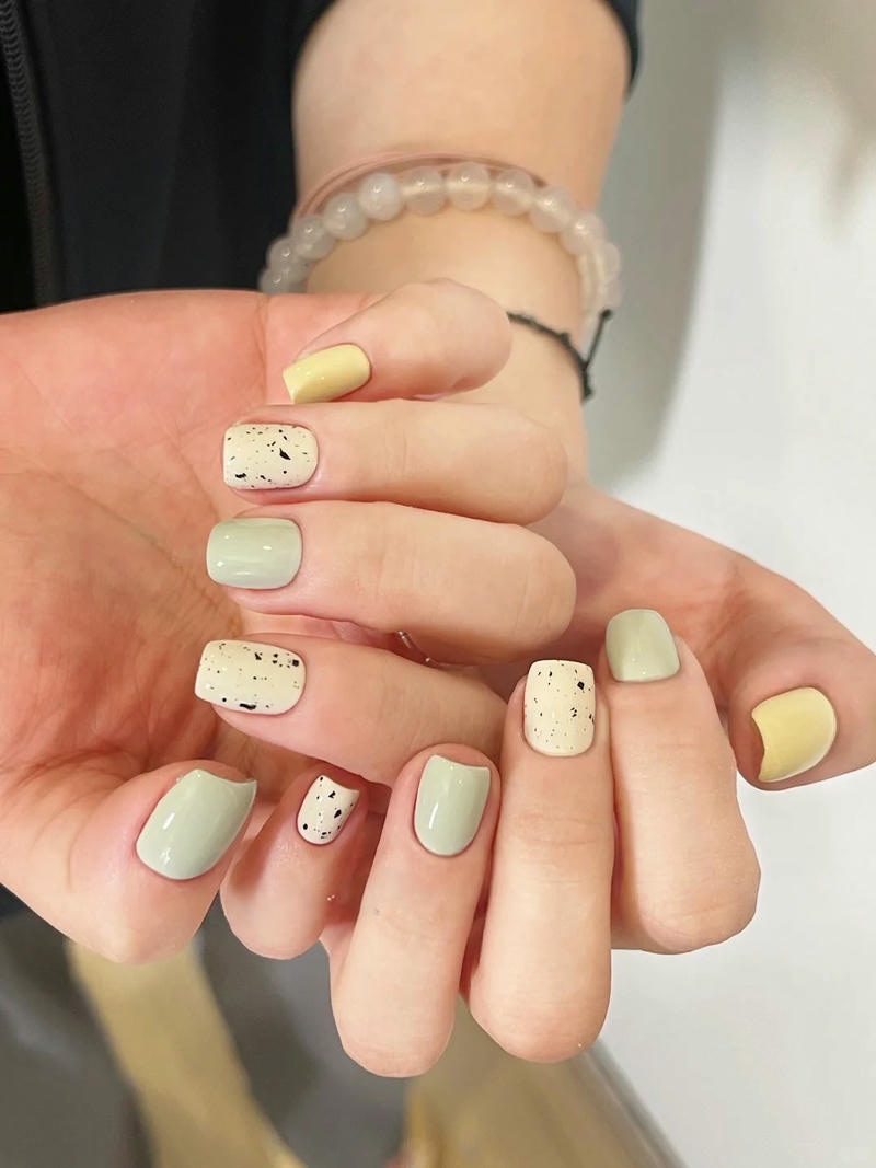 mẫu nail trứng cút