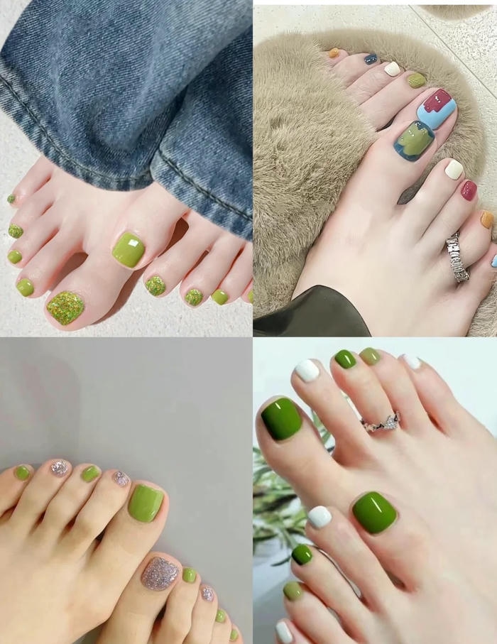 nail chân hàn quốc pastel