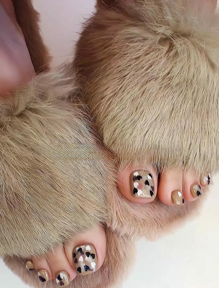 nail chân hàn quốc tim