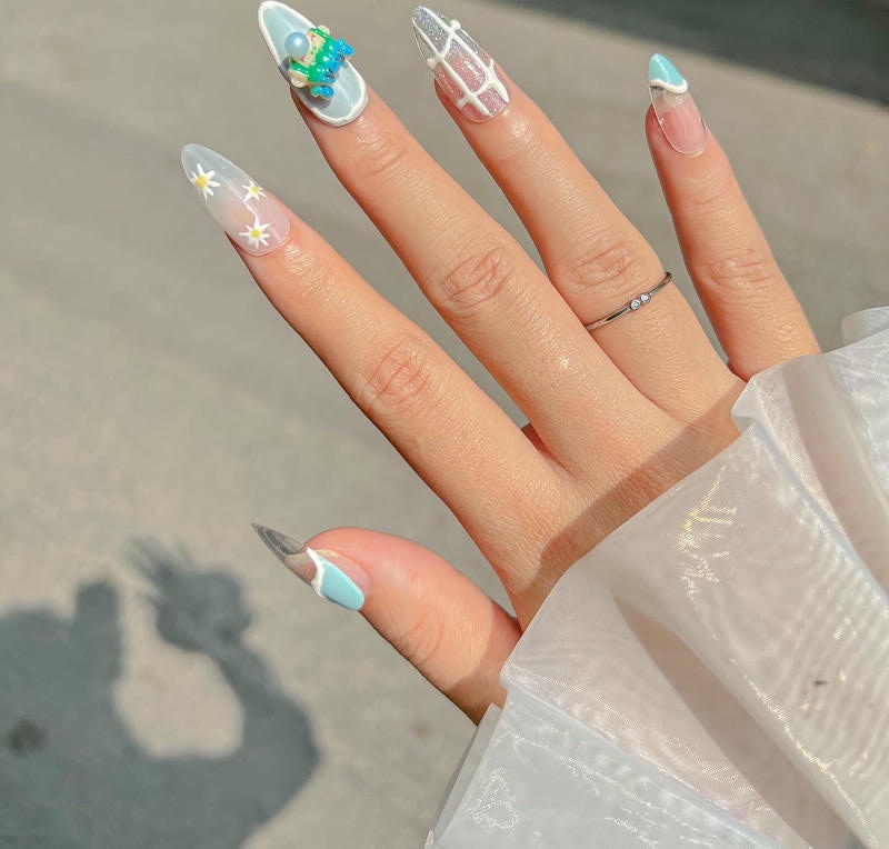 nail nhiều màu cho học sinh