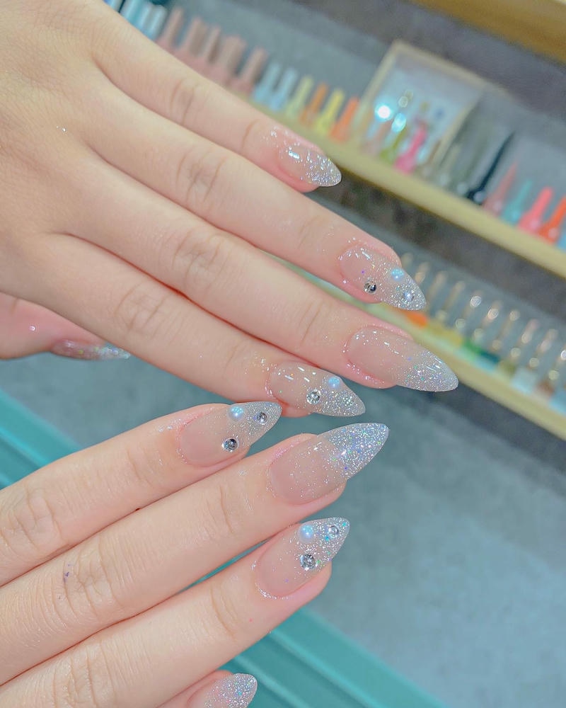 nail nhũ giọt nước