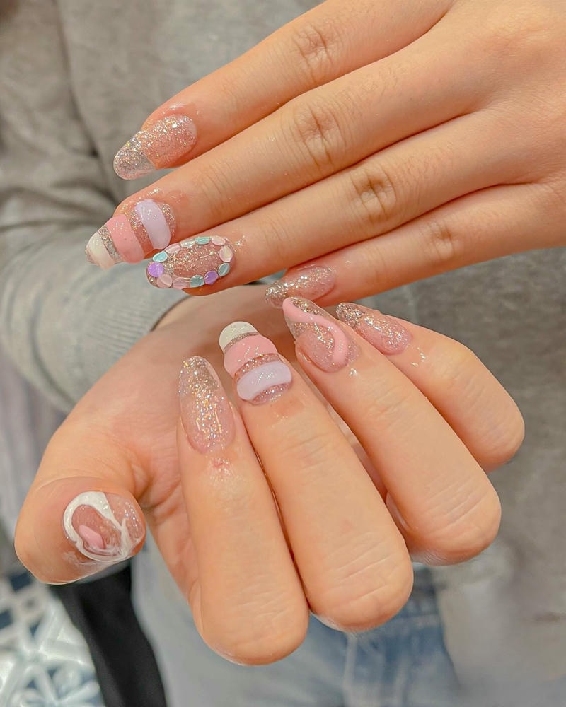 nail nhũ nhiều màu thachh
