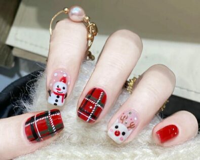 100+ mẫu nail noel đơn giản, phối hoạ tiết siêu xinh