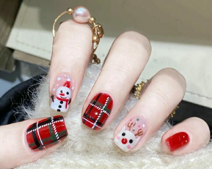 100+ mẫu nail noel đơn giản, phối hoạ tiết siêu xinh