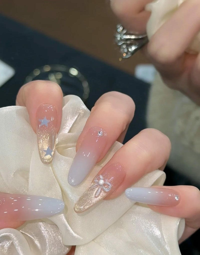 nail ombre cute