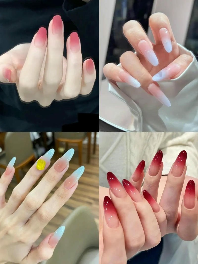 nail ombre đa sắc