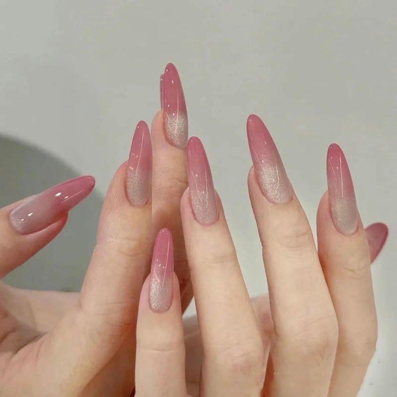 nail ombre nhũ