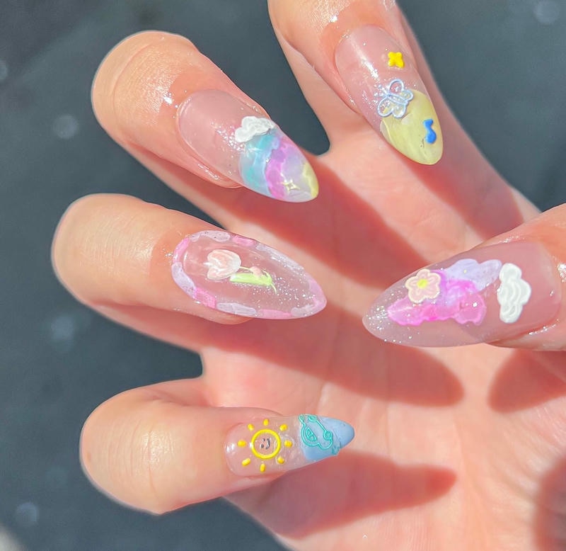 nail pastel cho học sinh
