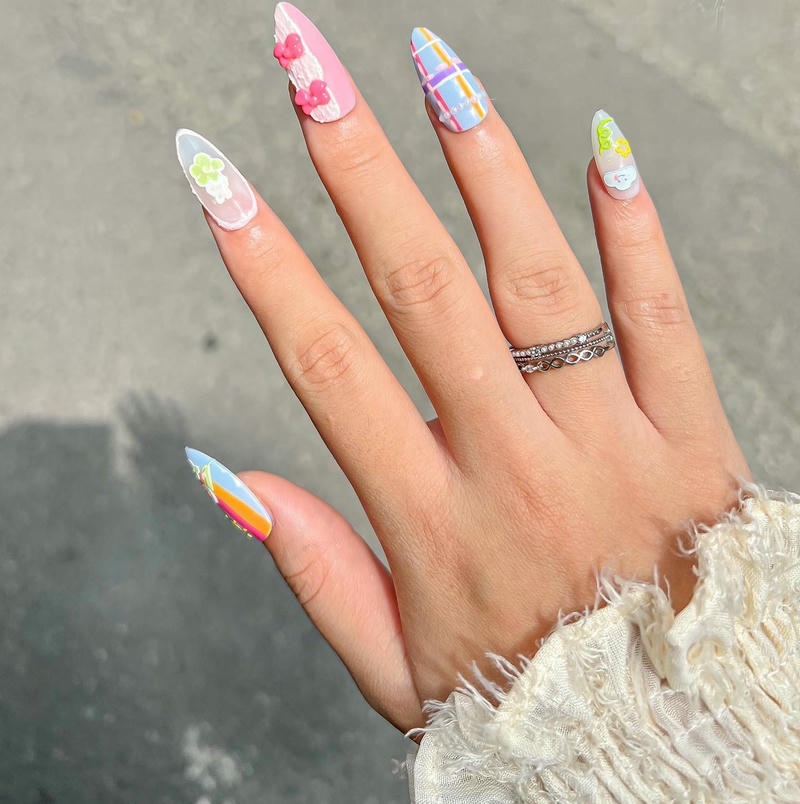nail pastel cho sinh viên