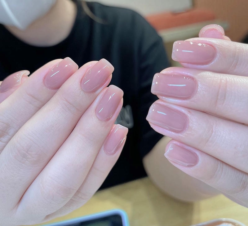 nail sơn trơn cho móng ngắn