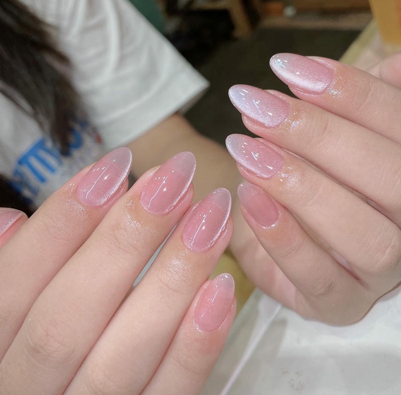 nail sơn trơn mắt mèo