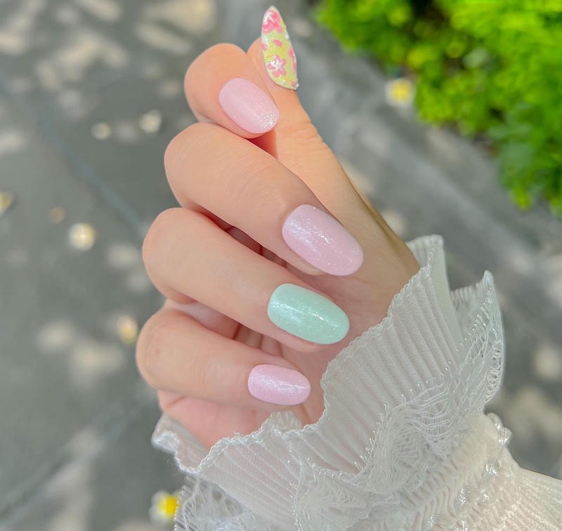 nail sơn trơn nhiều màu