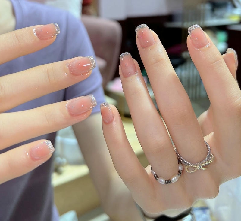 nail sơn trơn tiểu thư