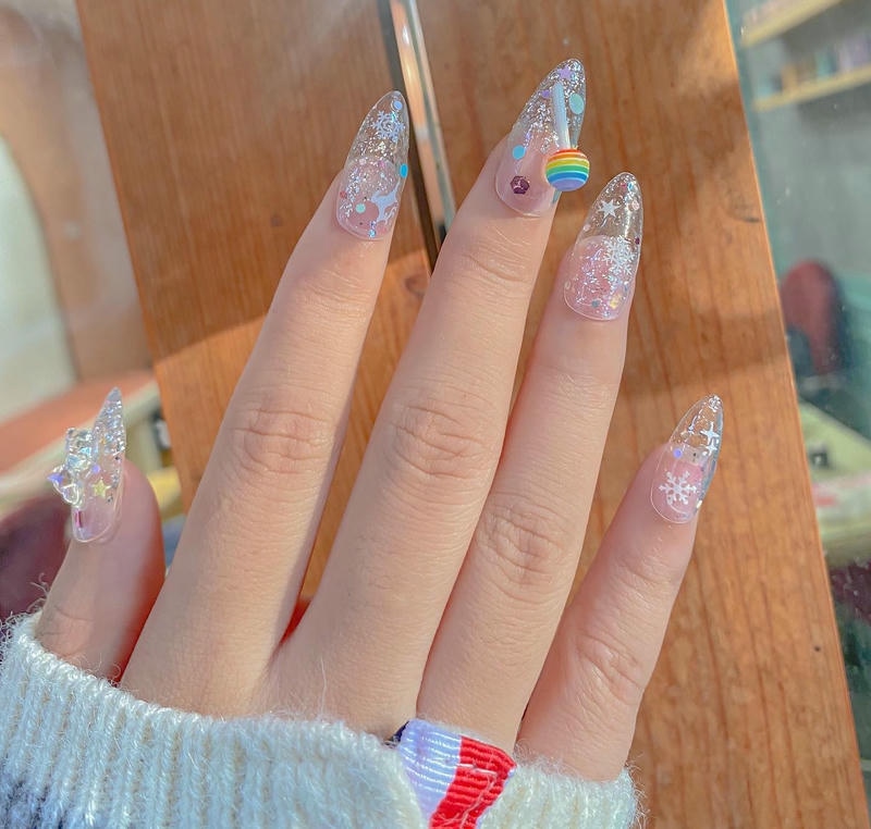 nail tiểu thư bông tuyết