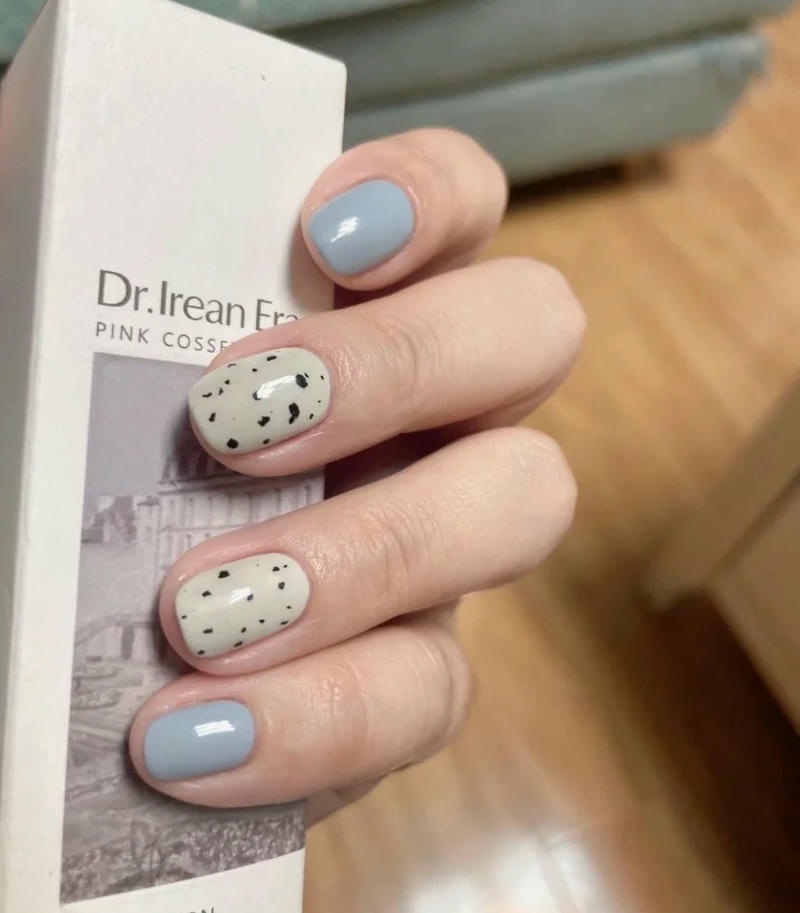 nail trứng cút bóng