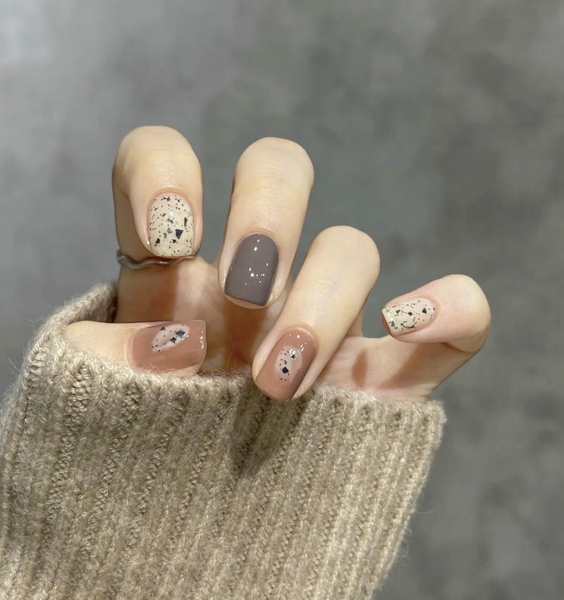 nail trứng cút thạch