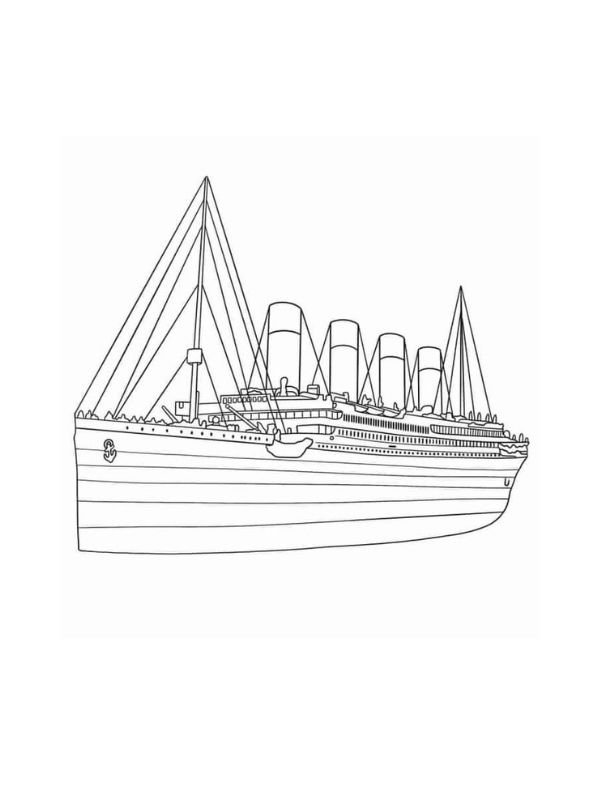 ranh tô màu tàu titanic đẹp