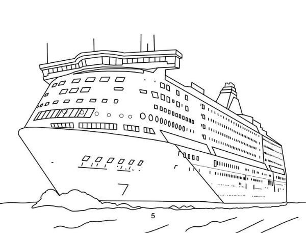 tô màu tàu titanic với cảnh hoàng hôn trên biển