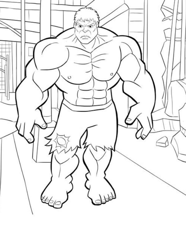tô màu tranh siêu nhân hulk dũng mãnh nhất