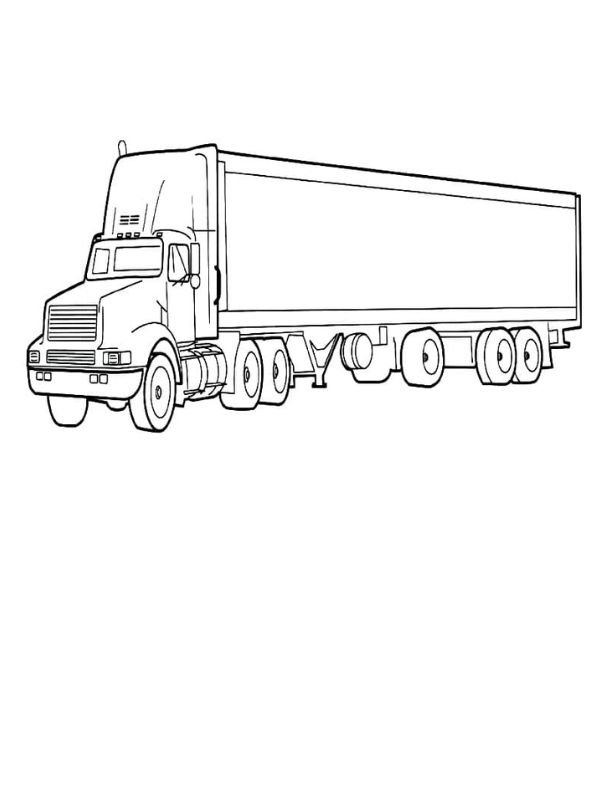 tô màu xe container với nhiều kích thước khác nhau
