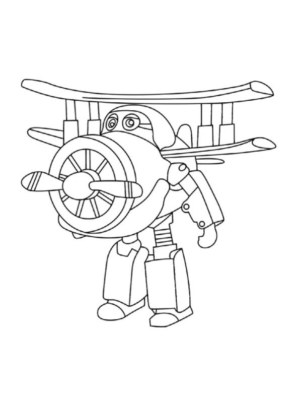 trang tô màu super wings miễn phí