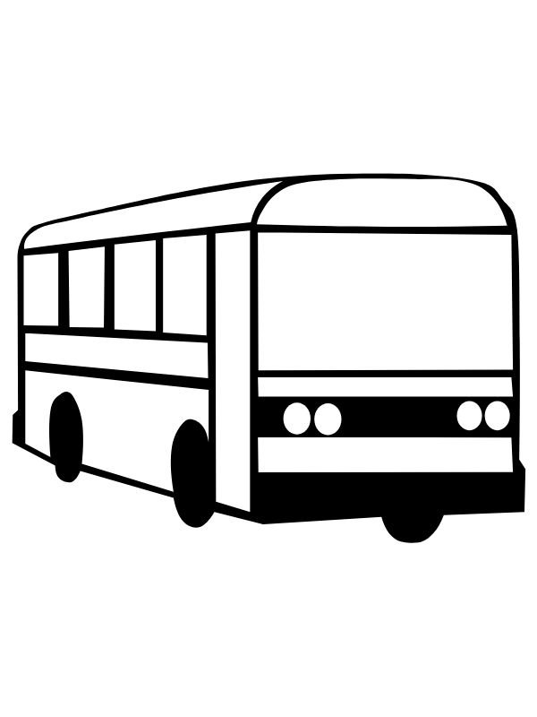 trang tô màu xe buýt miễn phí