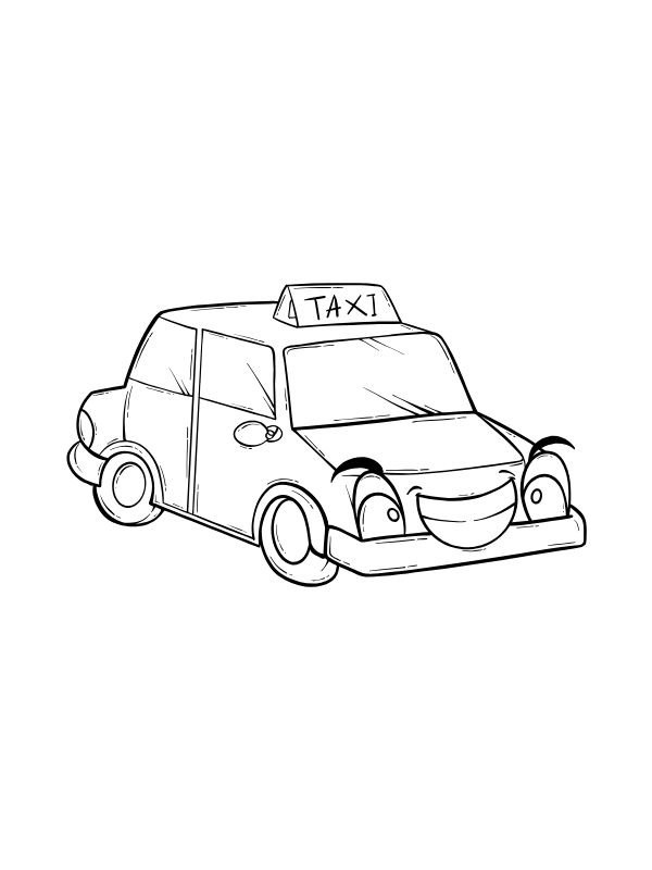 trang tô màu xe ô tô đơn giản dễ tô