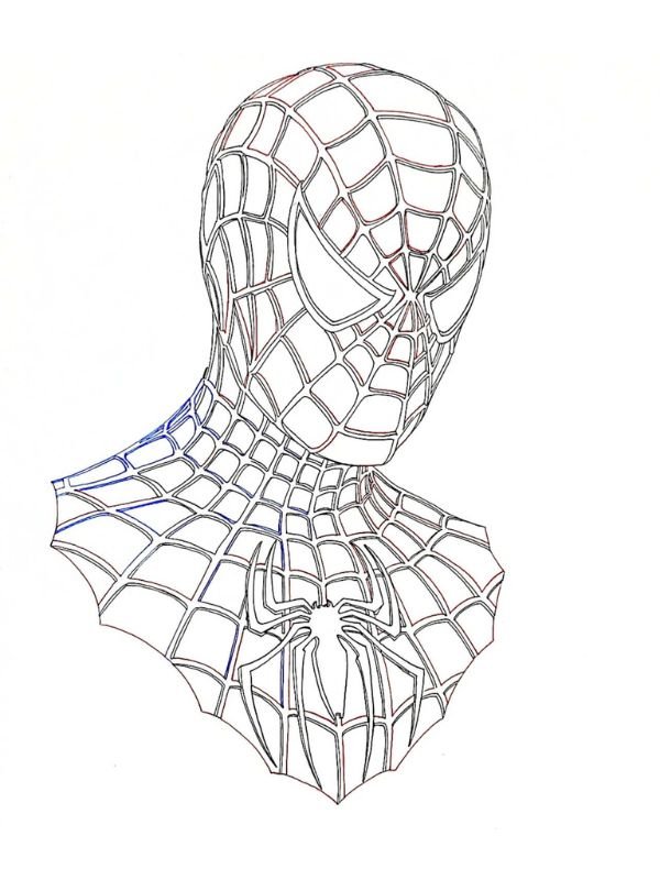tranh spider man tập tô cho bé