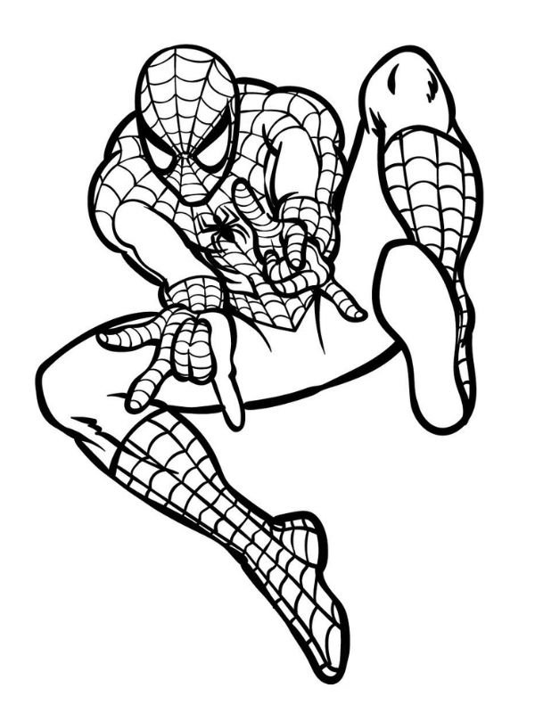 tranh tập tô spider man sinh động